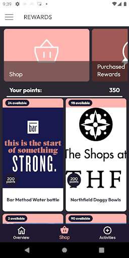 Northfield Rewards Screen 3