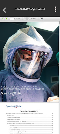 Android application Operation Smile screenshort