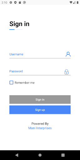 Android application Mani screenshort