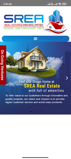 Android application SREA RealEstates screenshort