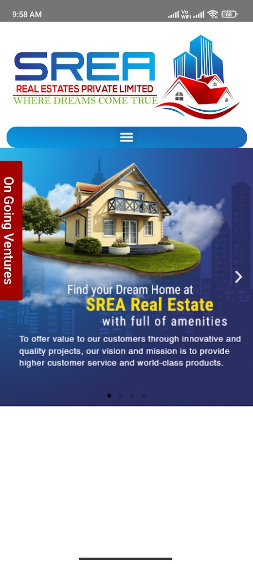 Android application SREA RealEstates screenshot