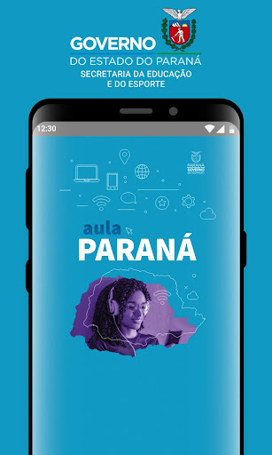 Android application Aula Paraná screenshort