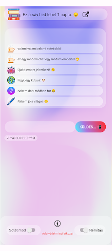 Android application NoNameChat screenshort