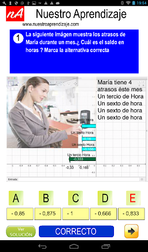 Representar operaciones con nú Screen 3