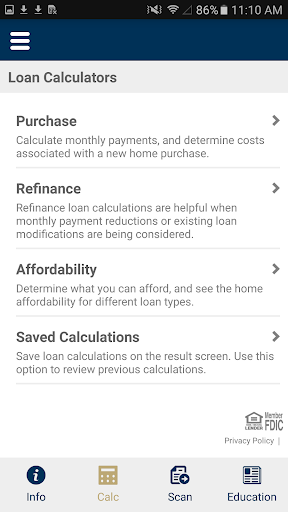 Mortgage Calculator Payments Screen 2