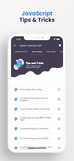 Screenshot of Learn JavaScript Offline