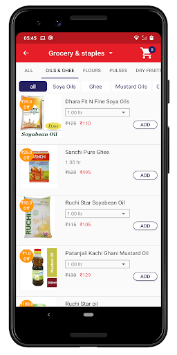 Jains Basket - Online Grocery Screen 2
