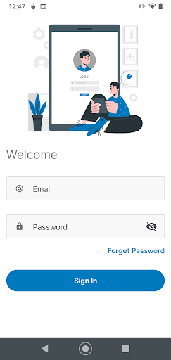 Android application Qesh Services Aruba screenshort