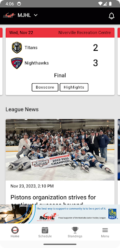 MJHL Screen 2