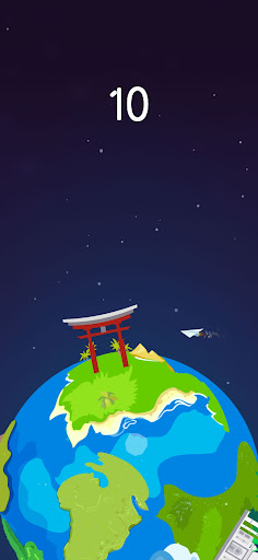 Android application Paper Plane Earth - Plane Jump screenshort