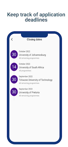 UniWise: University Prospectus Screen 3