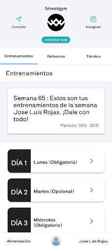 Street Gym Personal Program