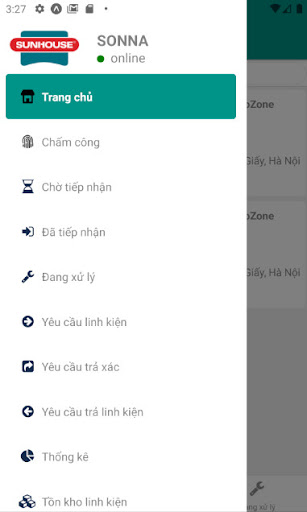 Android application Sunhouse Service screenshort