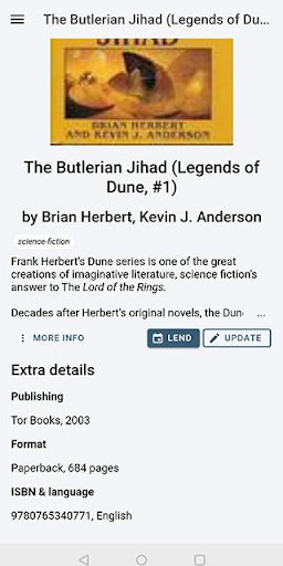 Personal Library Screen 3