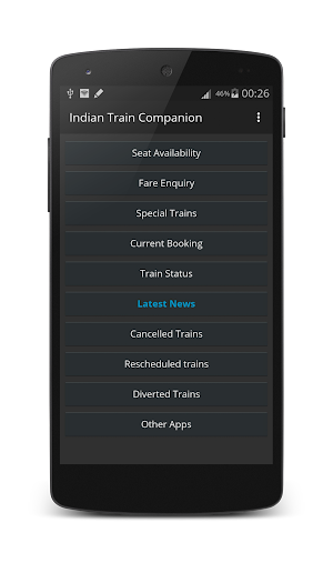 Indian Train Status Companion : Seat Availability screenshot 0