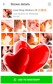 Screenshot 19 Emoji de amor para WhatsApp android
