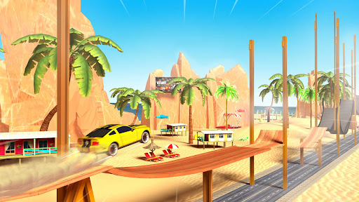 Android application Car Extreme - stunt car games screenshort