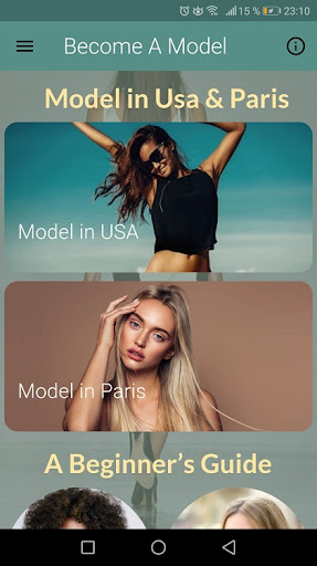 Android application Become a fashion model screenshort