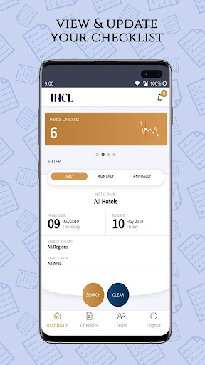 IHCL Control Checklist Screen 2