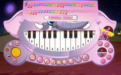 Elephant Piano Sound Music Screen 2