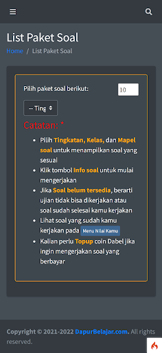 Dapur Belajar Screen 3