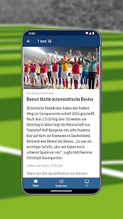 ORF Fußball Screenshot