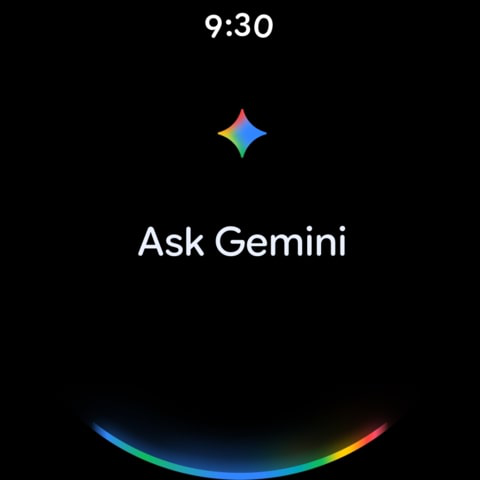 Screenshot of Google Gemini on Wear OS
