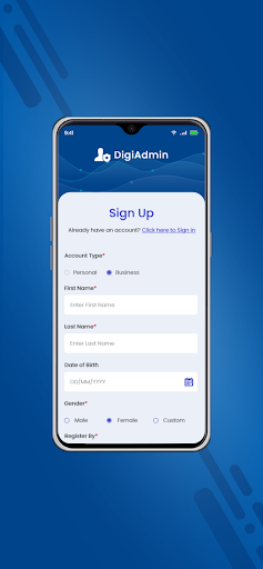 DigiAdmin Screen 2