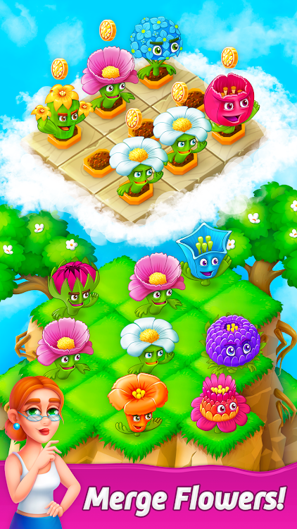 Blooming Flowers Merge Game - 1.10.32 - (Android)