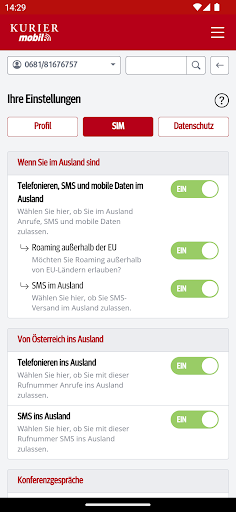 KURIER mobil Screen 3