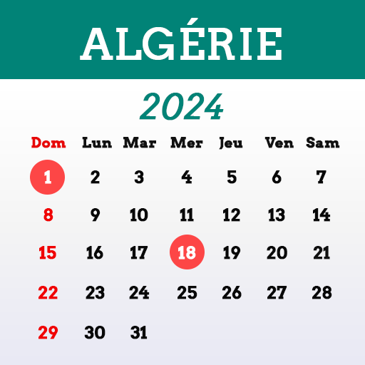 Algérie Calendrier 2024