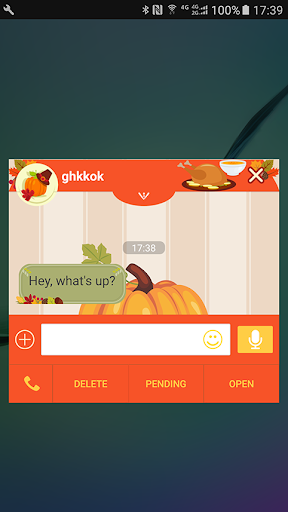 Screenshot of Handcent Skin Harvest