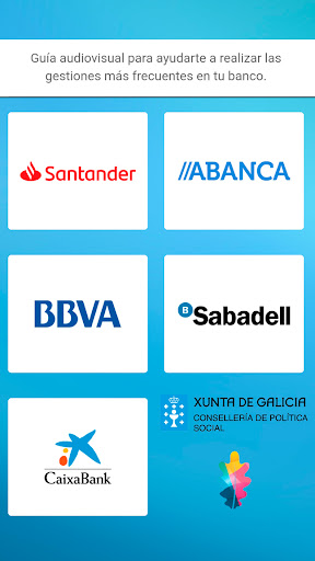 Android application Ategal,ayuda senior en cajeros screenshort