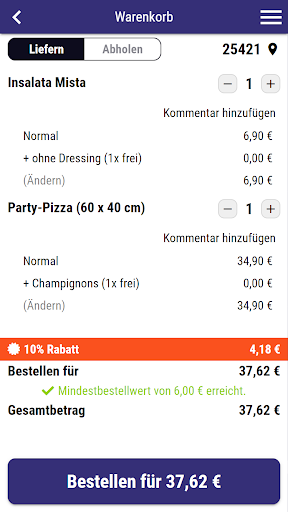 Prontos Pinneberg Screen 2