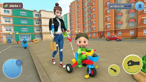 Android application Anime Mother Single Mom Sim 3D screenshort