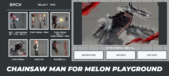 Mod Chainsaw Man For Melon