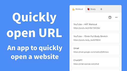 Screenshot of LinkList - Open links quickly