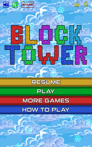 Android application Block Tower screenshort