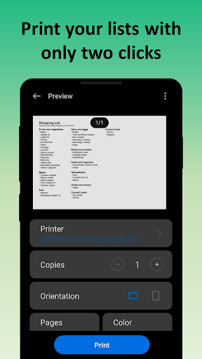 Smartlist: Shopping List Screen 2