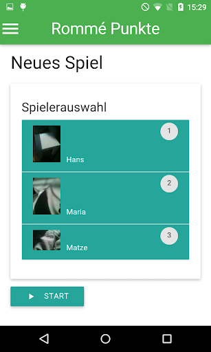 Rommé Punkte Screen 2