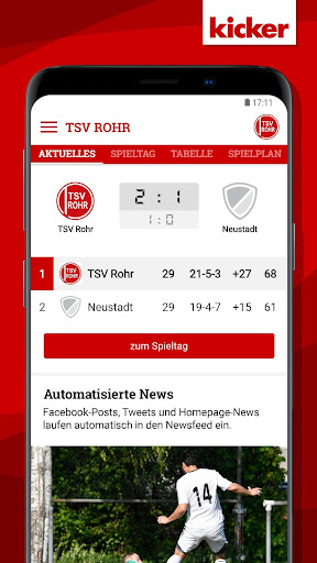 Android application TSV Rohr screenshort