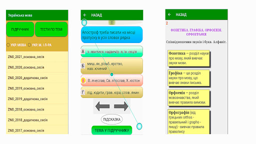 ZNO(Зно) Мова. Тести Screen 2