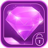 Glitter Purple Diamond Locker Theme icon