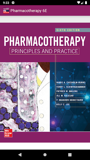 Android application Pharmacotherapy Principles 6/E screenshort