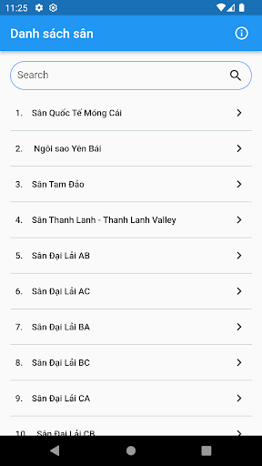 Android application Golf Things screenshort