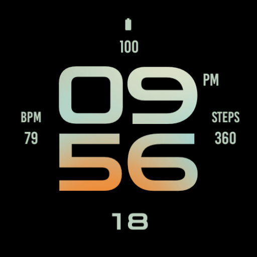 Stylish Warm Fusion Watch Face