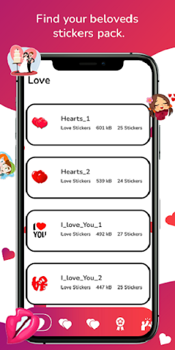 Romantic Couple WA Stickers Screen 3
