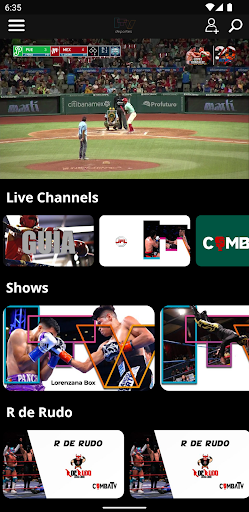 Android application ITV Deportes screenshort