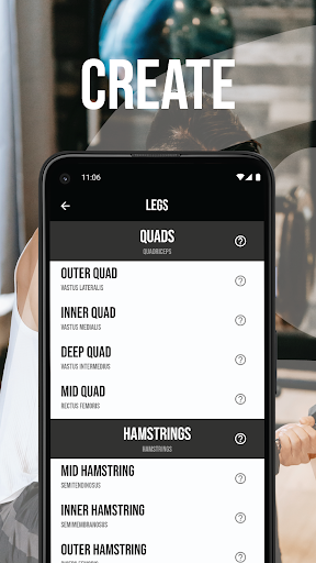 Android application Endure Fitness screenshort