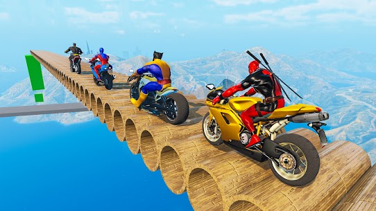 Superhero Bike Stunt GT Racing – Mega Ramp Games Mod Apk 3